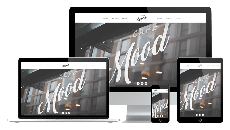 Présentation design responsive - Café Mood