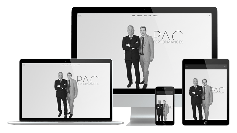 Présentation design responsive - PAC Performances
